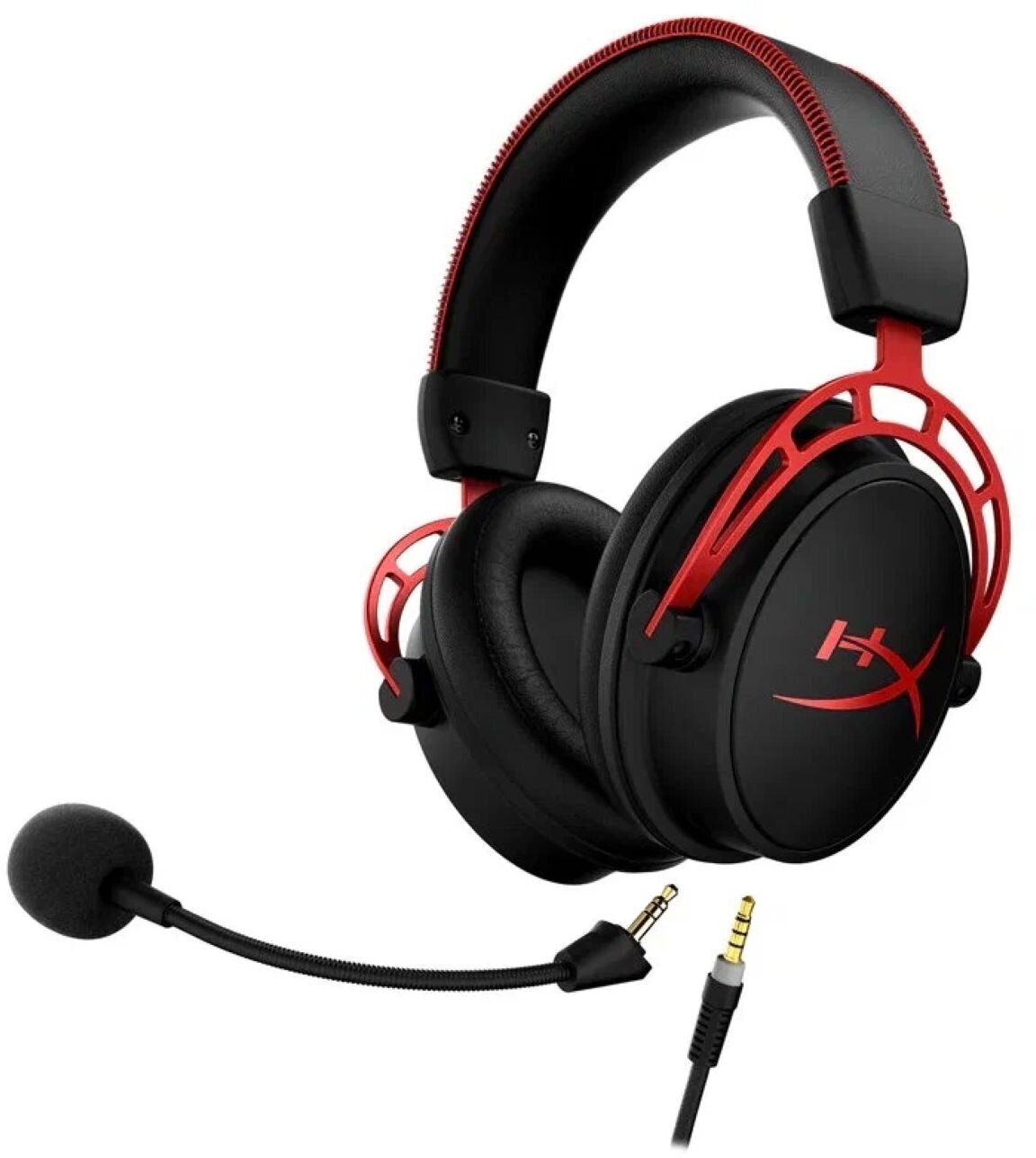 Гарнитура игровая HyperX Cloud Alpha, красный/черный (4p5l1ab#uuf) - фото №1