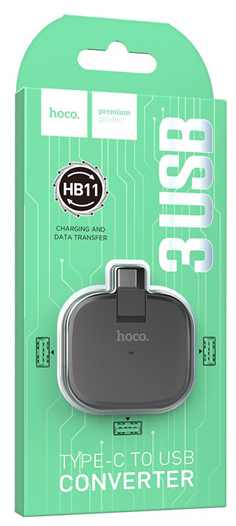 HB11 Type-C to three-port USB converter