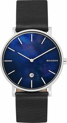 Наручные часы SKAGEN Hagen SKW6471, серебряный, синий