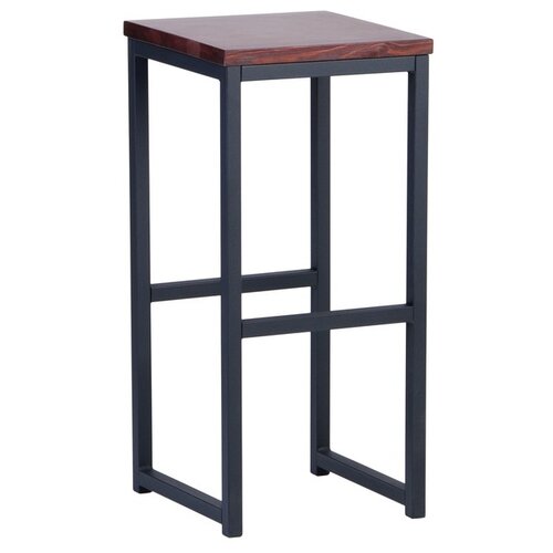фото Стул барный лофт-2 без спинки, черный/палисандр 4619990 доляна