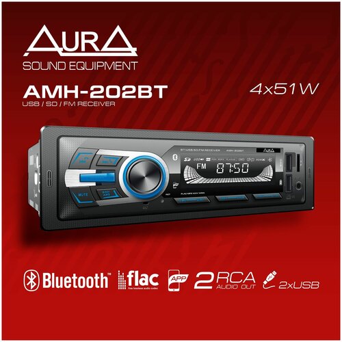 Автомобильный USB/BT ресивер AurA AMH-202BT