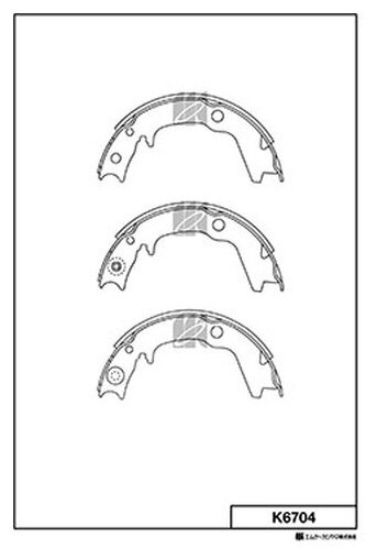 Колодки Тормозные Барабанные Kashiyama арт. k6704