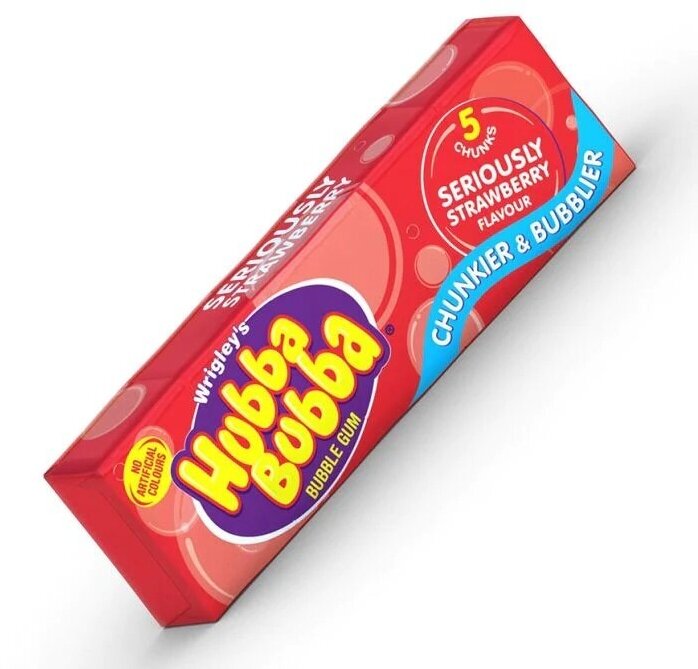 Жевательная резинка Вриглейс Хубба-Бубба Клубника / Wrigley's Hubba Bubba Strawberry 35гр (Германия)