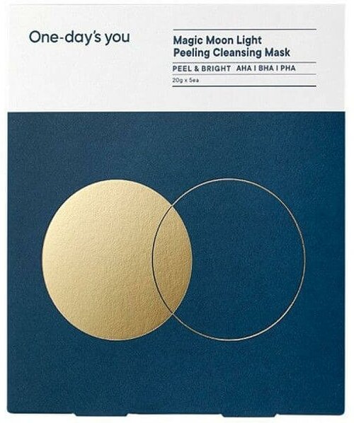Очищающие маски для снятия макияжа Magic Moon Light Peeling Cleansing Mask 20 г x 5 One-days you