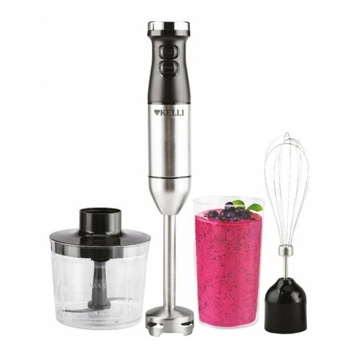 Блендер Kelli 5125 1500Вт 2 скорости 3в1 мерный стакан 239000₽