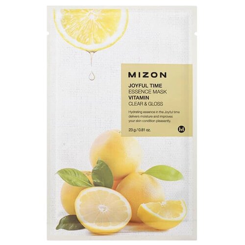 Mizon Joyful Time Essence Mask Vitamin тканевая маска с витамином С, 23 г, 25 мл
