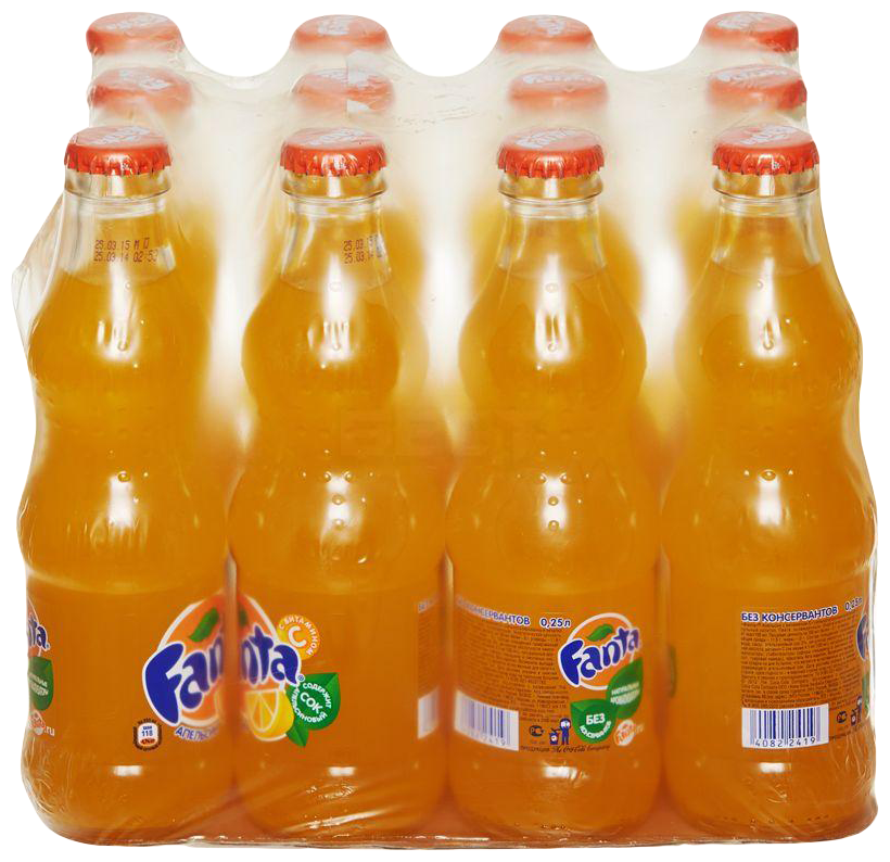 Газированный напиток Fanta, 0.25 л, 12 шт.