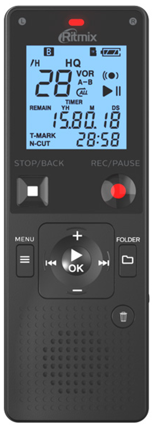 Цифровой диктофон Ritmix RR-820 8Gb Black