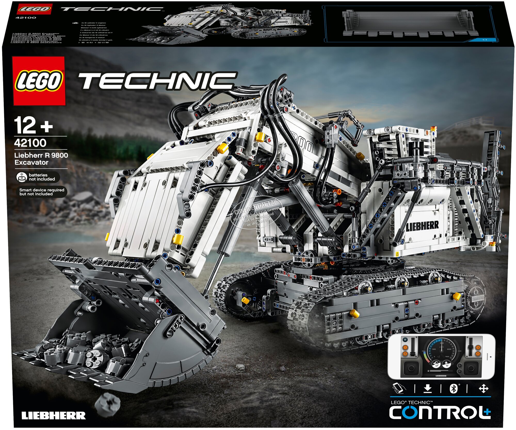 Lego 42100 Technic Экскаватор Liebherr R 9800