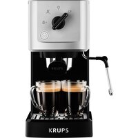 Кофеварка рожковая Krups Calvi Meca XP 3440, черный/серебристый