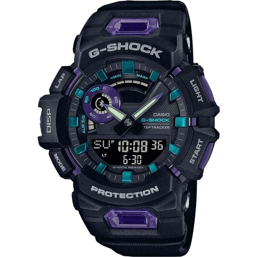 Наручные часы CASIO G-Shock GBA-900-1A6, черный, фиолетовый casio g shock gba 900 1a6
