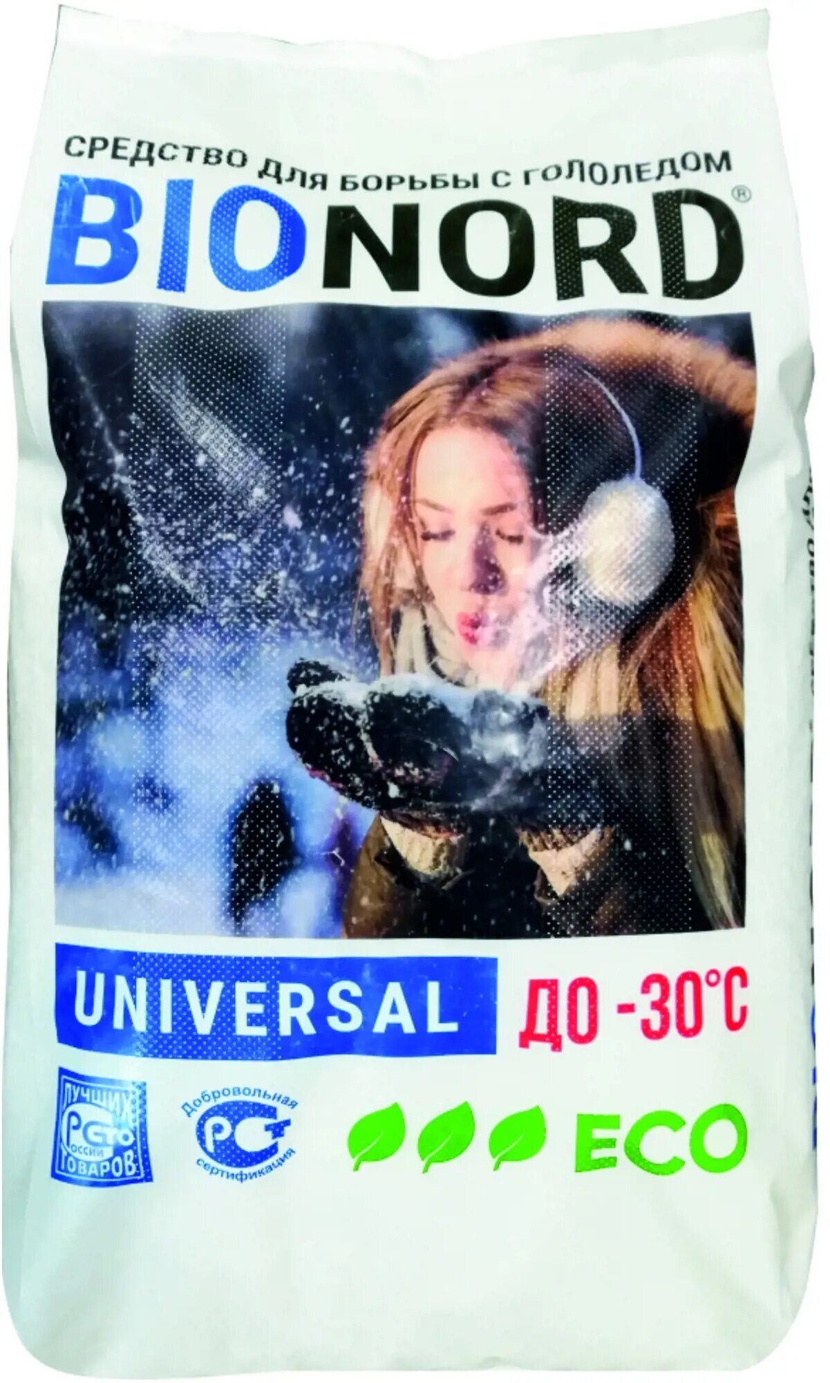 Антигололедный реагент Bionord Universal 23 кг - фотография № 1