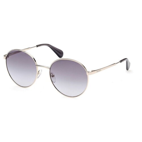 фото Солнцезащитные очки max & co., круглые, оправа: металл, градиентные, с защитой от уф, золотой