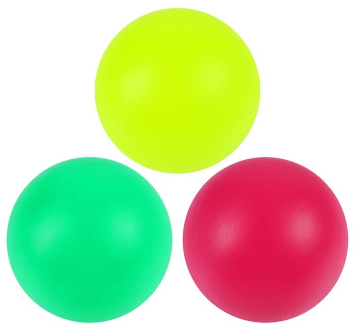 Набор мячей для детского бадминтона ONLYTOP, 3 шт, цвет микс