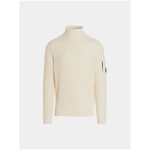 фото Свитер с.p. company merino wool roll neck, белый, 54
