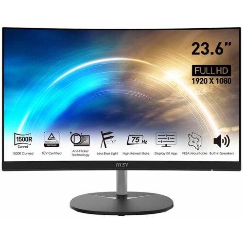 Монитор ЖК MSI Pro MP241CAW 236 Black 1ms HDMI DisplayPort 1100000₽