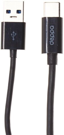 Кабель Deppa USB Type-A - USB Type-C, черный (1,2 метра) - фото №9