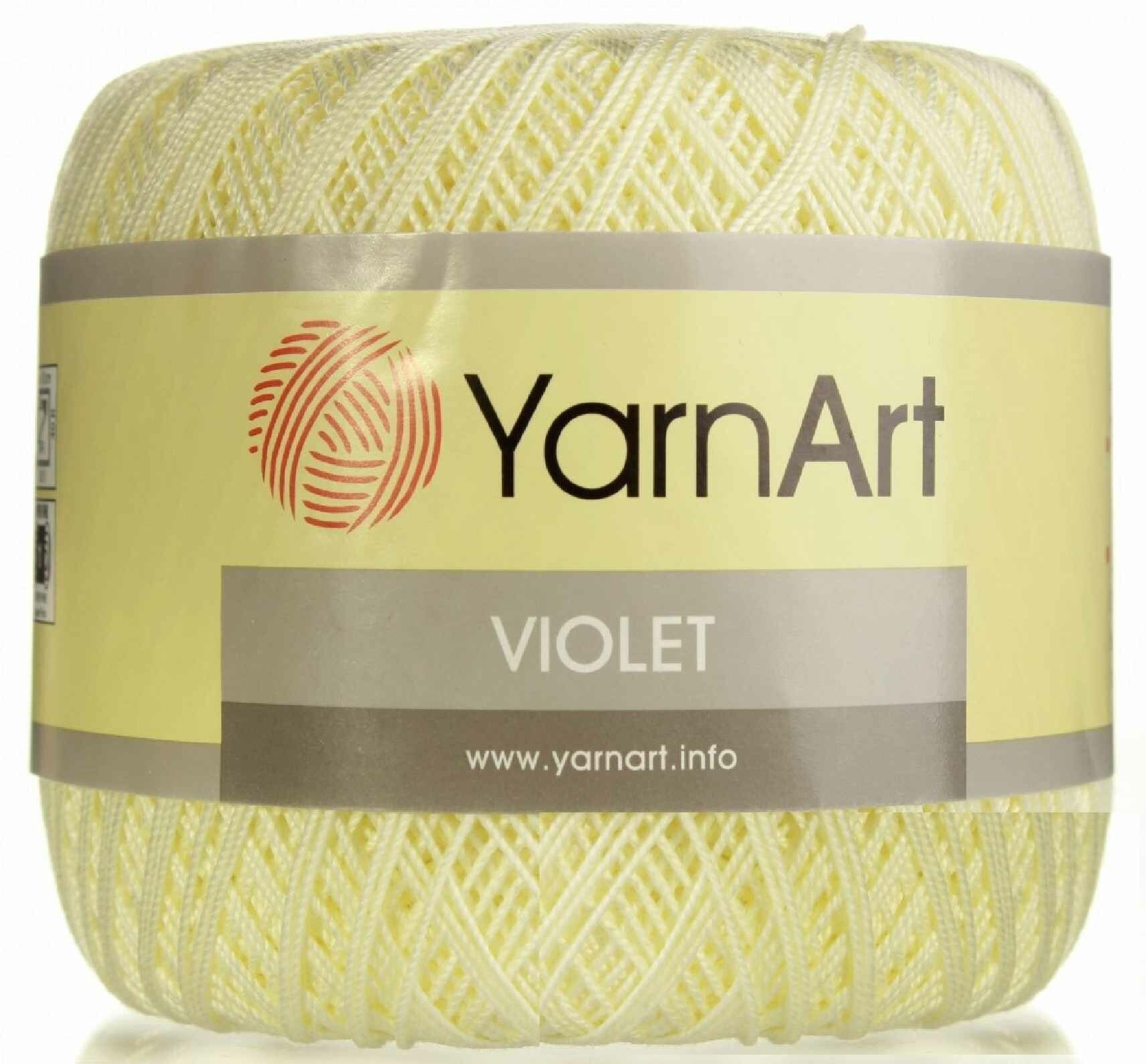 Пряжа YarnArt Violet шампанское (0326), 100%мерсеризованный хлопок, 282м, 50г, 1шт