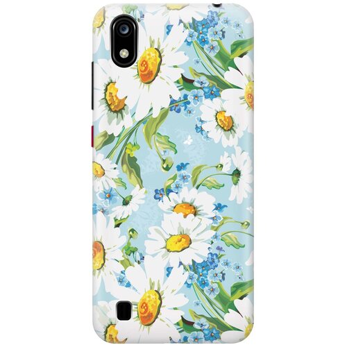 фото Cиликоновый чехол на zte blade a7 2019 / зте блейд а7 2019 с принтом "поле ромашек" gosso