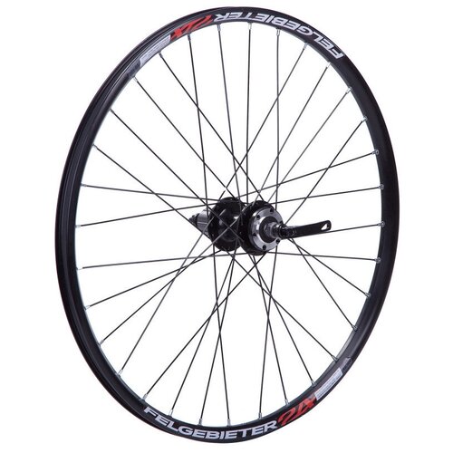 фото Колесо 24" заднее,двойной .обод под disc 32 отв, втулка sf b27r аллюм, экс-к, пром подшип подшип. по felgebieter