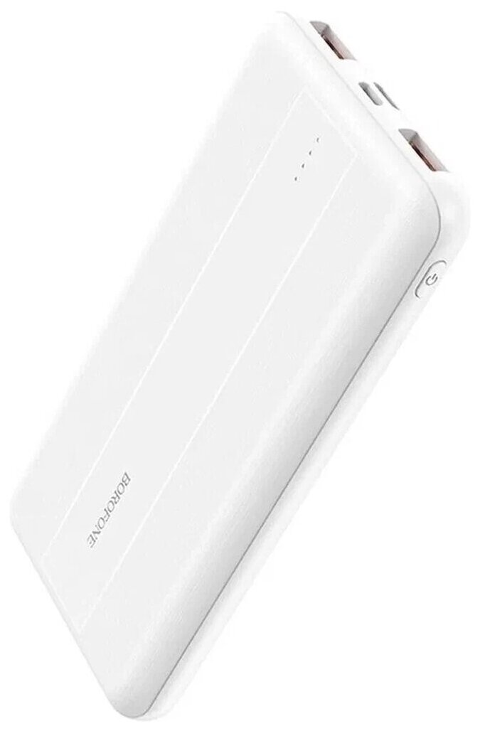 Внешний аккумулятор 10000mAh 2USB+Type-C 3.0A PD 20W+QC3.0 быстрая зарядка Borofone BJ13 White