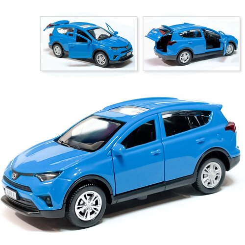 Машина Toyota RAV4, инерционная, голубая, Технопарк, 12 см