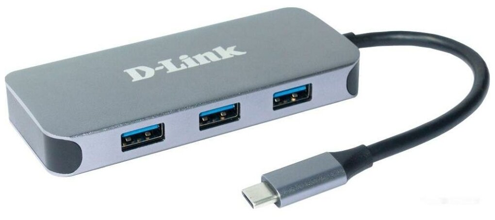 Док-станция с разъемом D-LINK USB Type-C DUB-2335/A1A