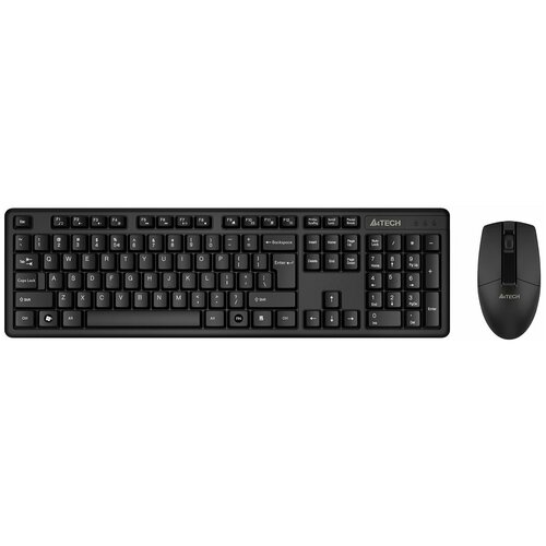 Клавиатура и мышь беспроводные A4TECH 3330N черный USB (1599046)