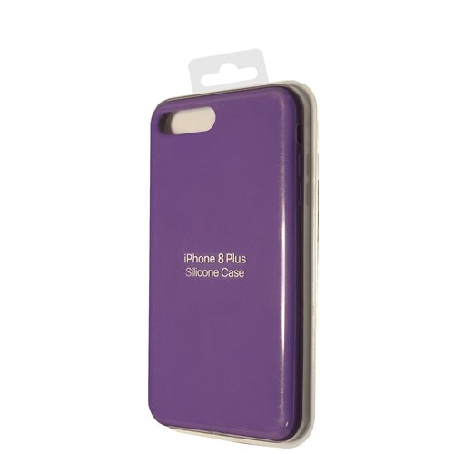 фото Чехол-накладка для iphone 7\8 (5.5) silicone case темно-сиреневый (30) nl