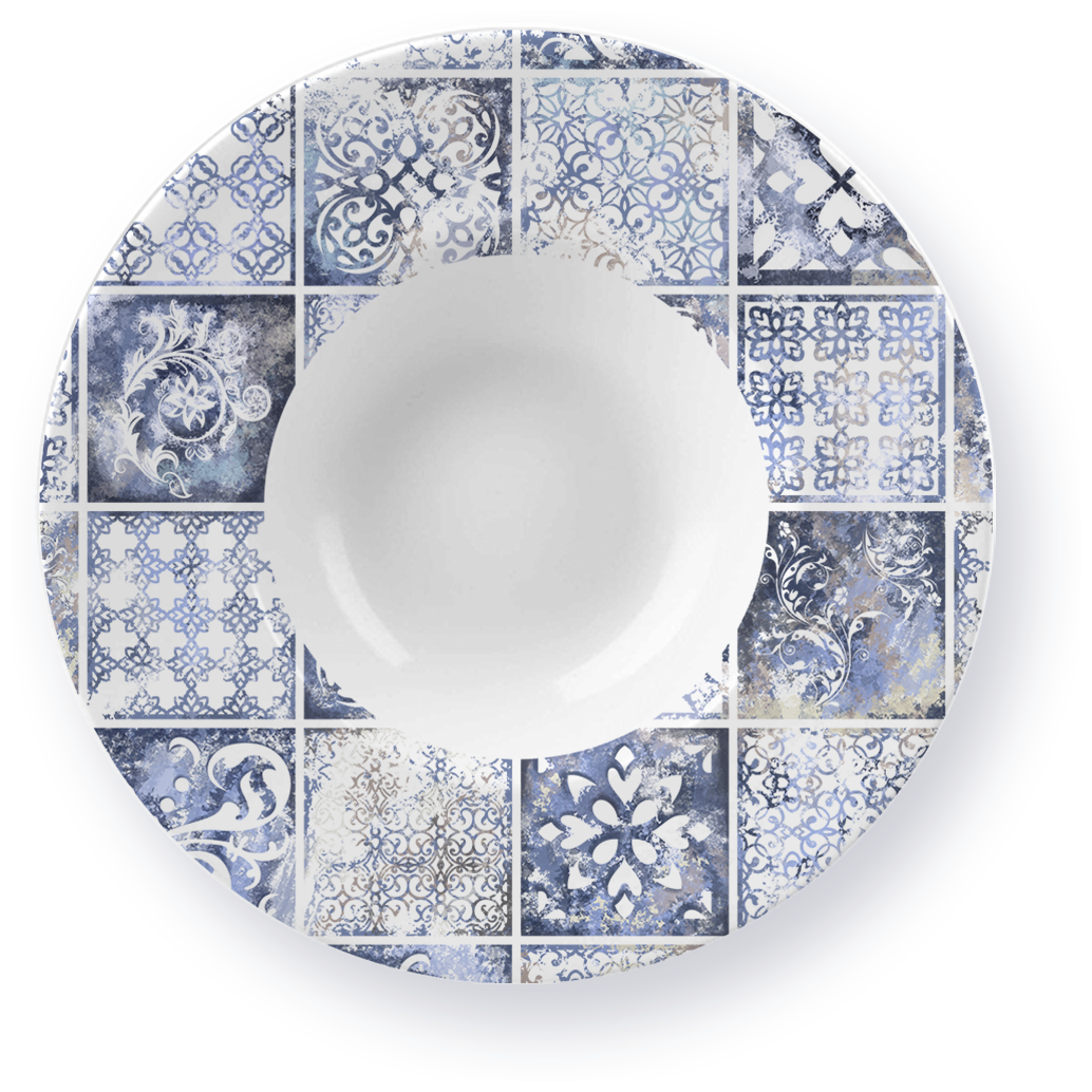 Тарелка обеденная Homium Japanese Collection Азулежу, цвет белый, D28см
