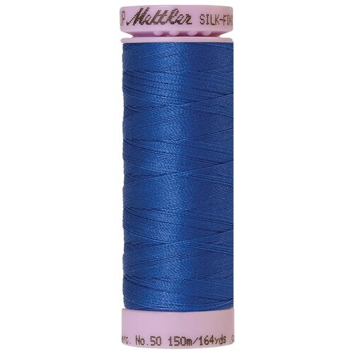 Нить для машинного квилтинга SILK-FINISH COTTON 50, 150 м 100% хлопок 0815 Cobalt Blue ( 9105-0815 )