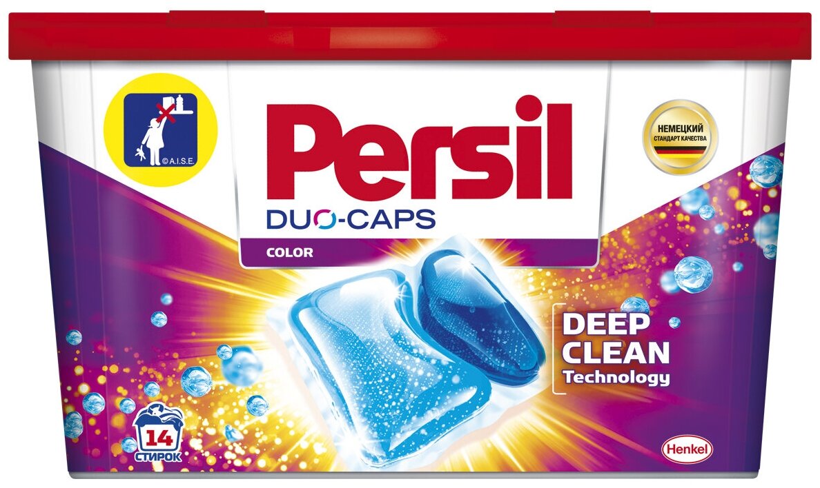 Капсулы для стирки Persil Duo-caps Color, 14 шт