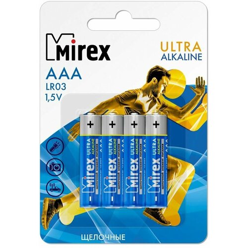 Батарейки щелочная Mirex LR6 / AA 1,5V 4 шт, ecopack