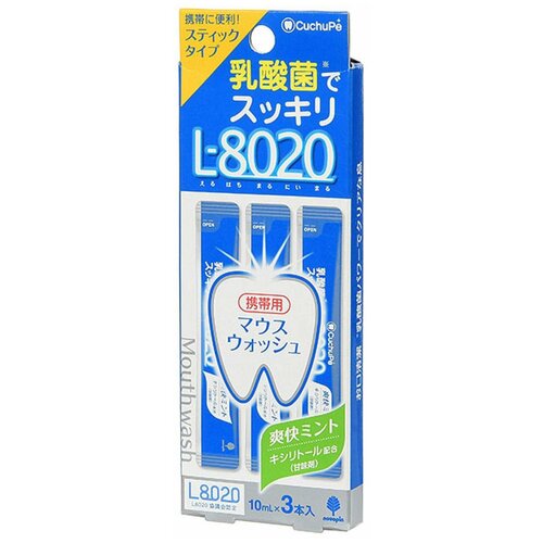 Kiyou Jochugiku Ополаскиватель для полости рта L-8020, 30 мл, 3уп. kiyou jochugiku ополаскиватель для полости рта l 8020 нежная мята 12 мл 3 шт