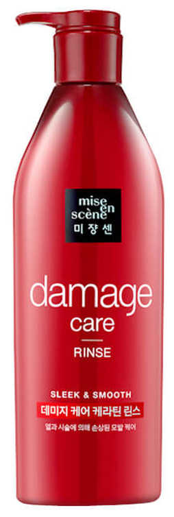 Mise en Scene кондиционер Damage Care Rinse Sleek & Smooth для поврежденных волос, 680 мл