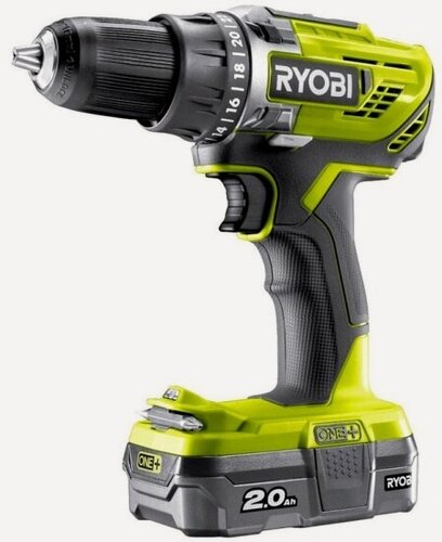 Изображение товара Дрель-шуруповерт аккумуляторная Ryobi ONE+ R18DD3-120S 5133003347