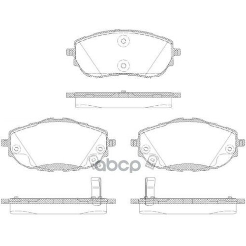 1561 02_Колодки Дисковые П! Toyota Corolla, Auris 1.3-1.8/1.4D 12> Remsa арт. 156102