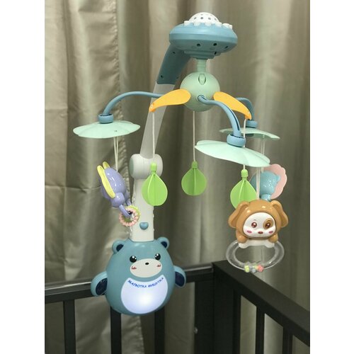 Музыкальный мобиль на кроватку Добрые сны с пультом управления