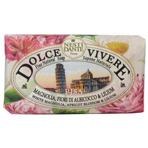 Nesti Dante Мыло кусковое Dolce Vivere Pisa, 250 мл, 250 г nesti dante мыло кусковое dolce vivere milano 250 мл 250 г