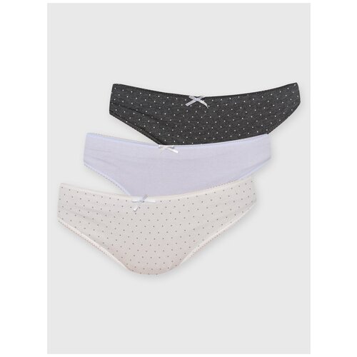 фото Твое набор трусов трусы-стринги, 3 шт., размер l, белый/черный/голубой