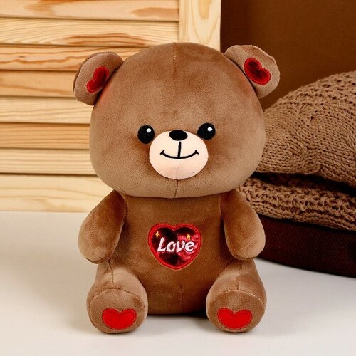 Мягкая игрушка «Медведь», размер 22 см, цвет коричневый мягкая игрушка fancy медведь сержик 22 см серый