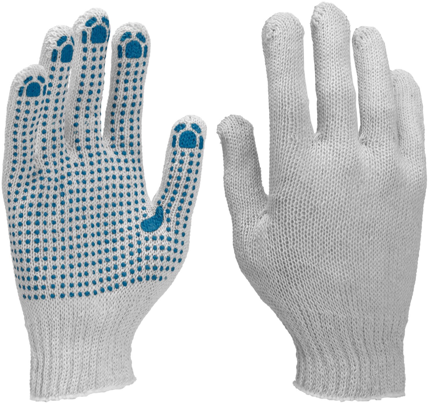 Набор перчаток х/б с ПВХ, 6 пар в упаковке Леруа Мерлен - фото №5
