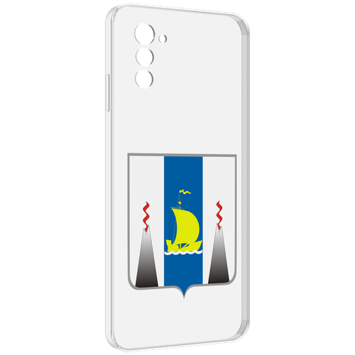Чехол MyPads герб-сахалиснкой-области для UleFone Note 12 / Note 12P задняя-панель-накладка-бампер