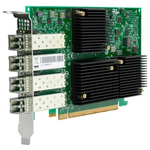 Emulex LPe31004-M6 Gen 6 (16GFC), 4-port, 16Gb/s, PCIe Gen3 x8, LC MMF 100m, трансивер установлен, Upgradable to 32GFC (011377) {5} broadcom emulex lpe31002 ap lpe31002 m6 gen 6 16gfc 2 port 16gb s pcie gen3 x8 lc mmf 100m 1 year