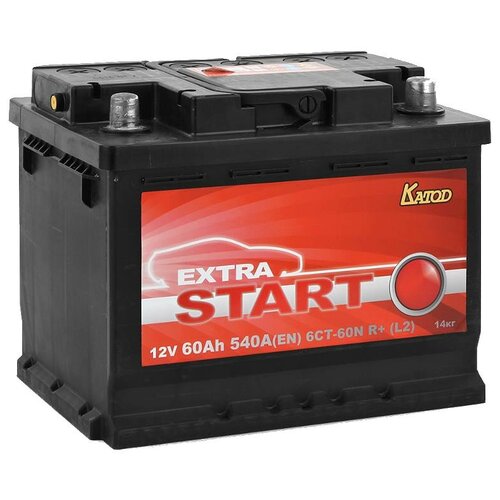 фото Аккумулятор extra start 6ст-60n r+ (l2)