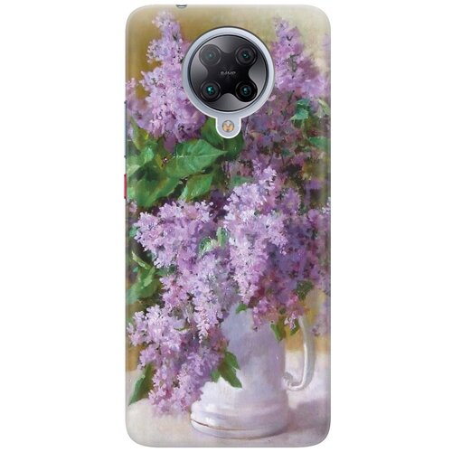фото Cиликоновый чехол на xiaomi redmi k30 pro / poco f2 pro / сяоми редми к30 про / поко ф2 про с принтом "букет сирени" gosso