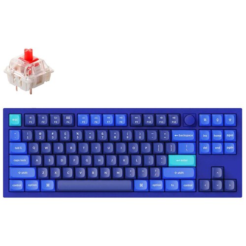 Игровая клавиатура Keychron Q3 Gateron Red, синий