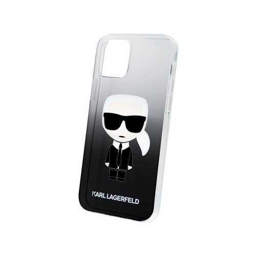 Панель Lagerfeld для iPhone 12/12 Pro, Ikonik Karl Hard Gradient Black