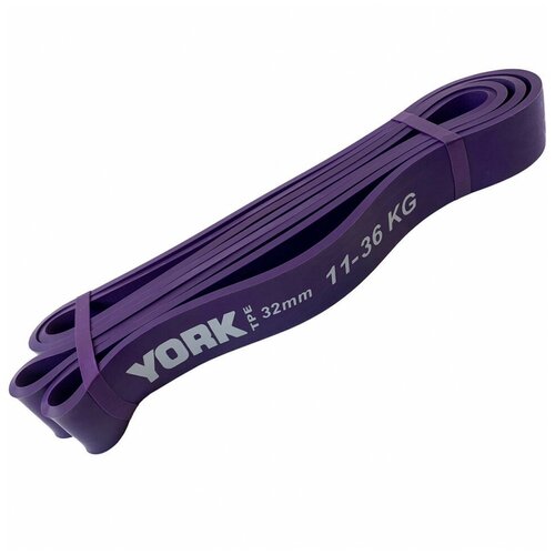фото Эспандер-резиновая петля "york" tpr crossfit 2080х4.5х32мм (фиолетовый) (rbt-104/b34951)