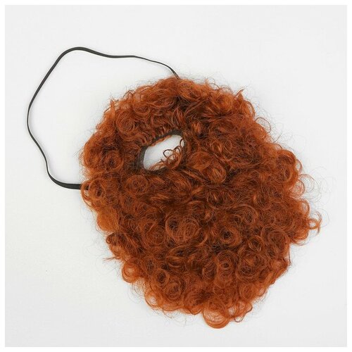 фото Карнавальная борода "кудри" на резинке 4449333 сима-ленд